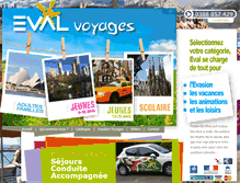 Tablet Screenshot of eval-voyages.com